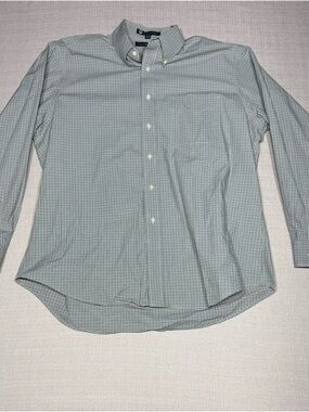Tommy Hilfiger Green Mini-Check Button-Down Shirt